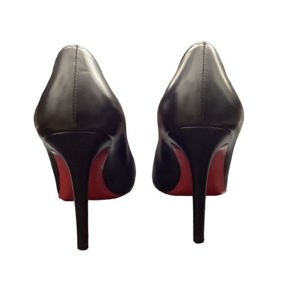 Christian Louboutin Simple Pump 100mm Black Leather Size EU 37.5/ US 7.5